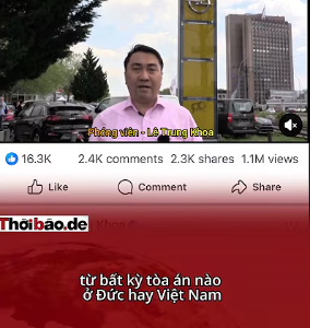 BẢN TIN ĐẶC BIỆT: NHÀ BÁO LÊ TRUNG KHOA TUNG ĐÒN QUYẾT ĐẤU TAY ĐÔI VỚI PHẠM NHẬT VƯỢNG TRƯỚC TÒA