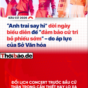 Đổi lịch concert trước bầu cử: Thận trọng cần thiết hay lo xa?