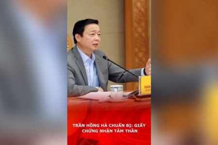 Trần Hồng Hà chuẩn bị: Giấy chứng nhận tâm thần.