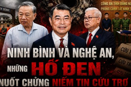 Ninh Bình và Nghệ An: Những hố đen nuốt chửng niềm tin cứu trợ.