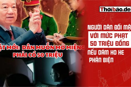 Người dân đối mặt với mức phạt 50 triệu đồng nếu dám ho he phản biện