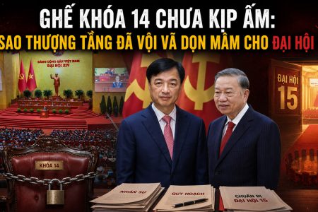 Ghế khóa 14 chưa kịp ấm: Vì sao thượng tầng đã vội vã dọn mâm cho Đại hội 15?