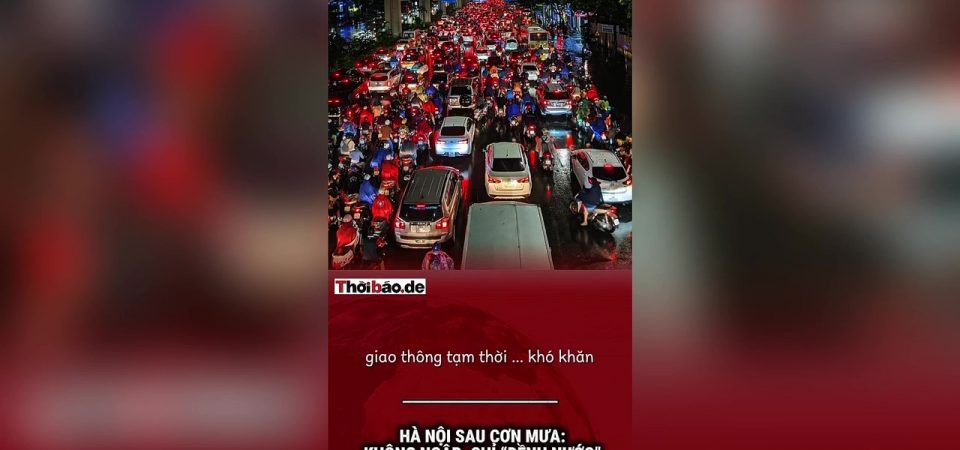 Hà Nội sau cơn mưa: Không ngập, chỉ “dềnh nước”