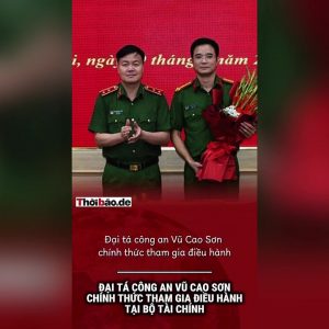 Đại tá công an Vũ Cao Sơn chính thức tham gia điều hành tại Bộ Tài chính