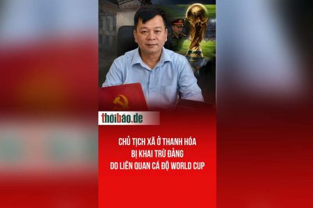 Chủ tịch xã ở Thanh Hóa bị khai trừ đảng do liên quan cá độ world cup