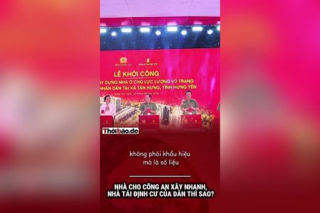 Nhà cho công an xây nhanh, nhà tái định cư của dân thì sao? 