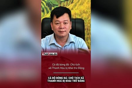 Cá độ bóng đá: Chủ tịch xã Thanh Hóa bị khai trừ Đảng
