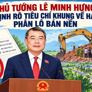 Thủ tướng Lê Minh Hưng: Quy định rõ tiêu chí khung về hạn chế phân lô bán nền