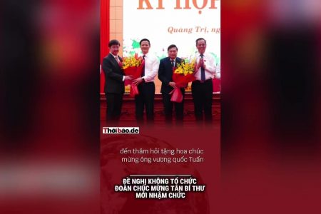 Đề nghị không tổ chức đoàn chúc mừng Tân bí thư mới nhậm chức