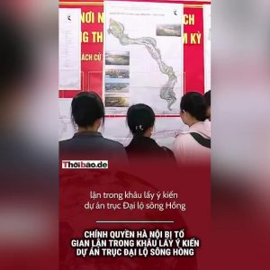 Chính quyền Hà Nội bị tố gian lận trong khâu lấy ý kiến dự án Trục đại lộ sông Hồng
