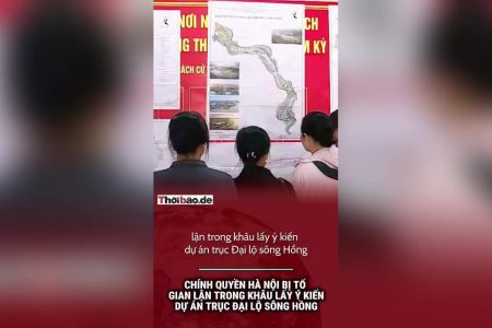 Chính quyền Hà Nội bị tố gian lận trong khâu lấy ý kiến dự án Trục đại lộ sông Hồng