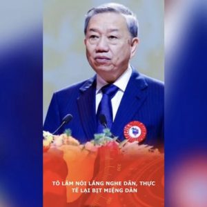 โท ลัม กล่าวว่าเขาฟังเสียงประชาชน แต่ในความเป็นจริงเขากลับปิดปากพวกเขา