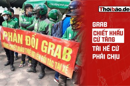 Grab: Chiết khấu cứ tăng, tài xế cứ phải chịu