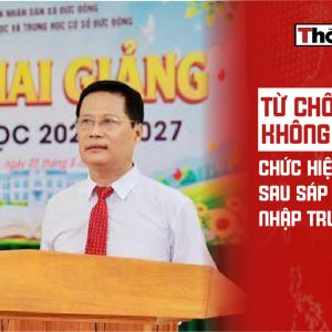 Từ chối không nhận chức Hiệu trưởng sau sáp nhập trường
