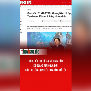 Báo Tuổi Trẻ gỡ bài về giám đốc sở Quảng Ninh qua đời: Câu hỏi còn lại nhiều hơn câu trả lời