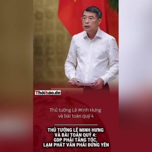 El primer ministro Lê Minh Hưng y el reto del cuarto trimestre: el PIB debe acelerar, mientras que la inflación debe mantenerse estable